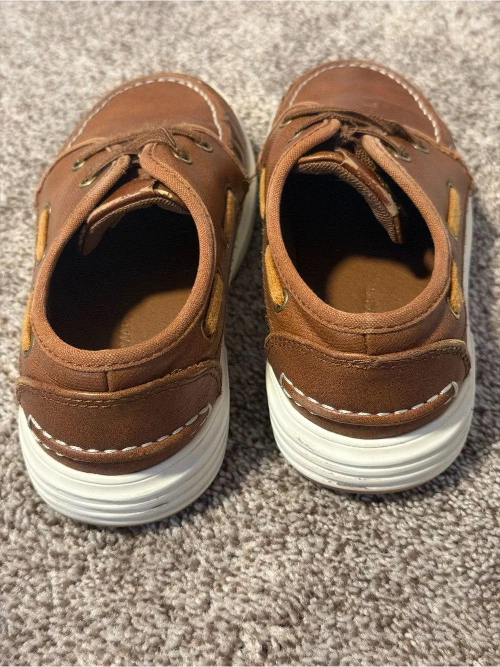 Little Boys Boat Shoes School Shoes Slip On Loafers Sperry / Brown Size 13
